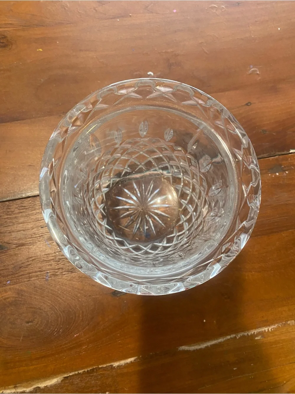 Gorham Crystal King Edward Home accent - Crystal Biscuit Barrel
